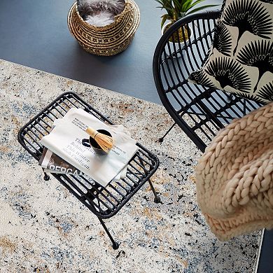 World Rug Gallery Blended Brushstroke Abstract Rug