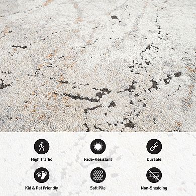 World Rug Gallery Marble Modern Rug