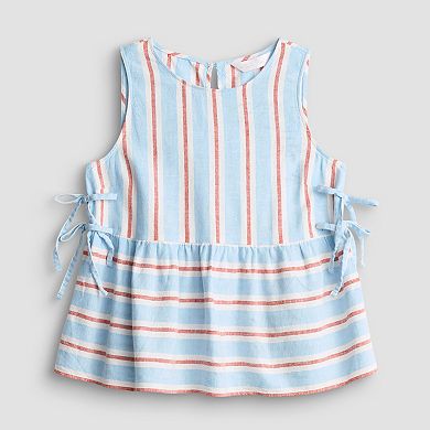 Women's LC Lauren Conrad Side Tie Peplum Tank Top