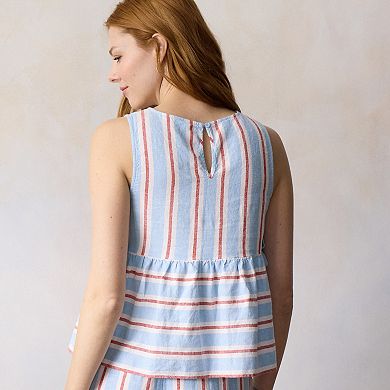 Women's LC Lauren Conrad Side Tie Peplum Tank Top