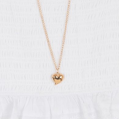 Girls 7-16 Tween Diva 2-Piece Smocked Puff Sleeve Top & Tiered Skort Set