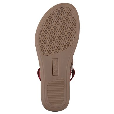 White Mountain Lifeway Women's Slingback Thong Sandals