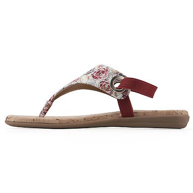 White Mountain Lifeway Women's Slingback Thong Sandals