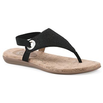 White Mountain Lifeway Women's Slingback Thong Sandals