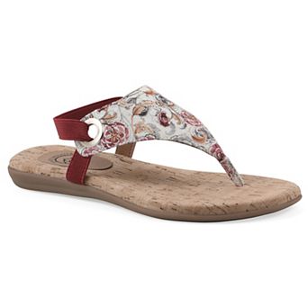 White Mountain Lifeway Women's Slingback Thong Sandals