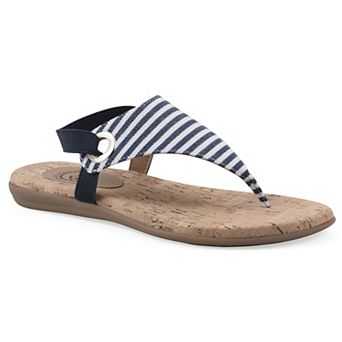 White Mountain Lifeway Women's Slingback Thong Sandals