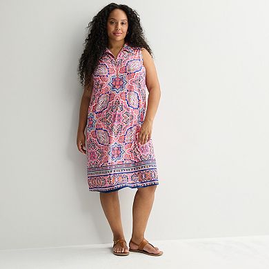 Plus Size Apt. 9® Sleeveless Zip Dress