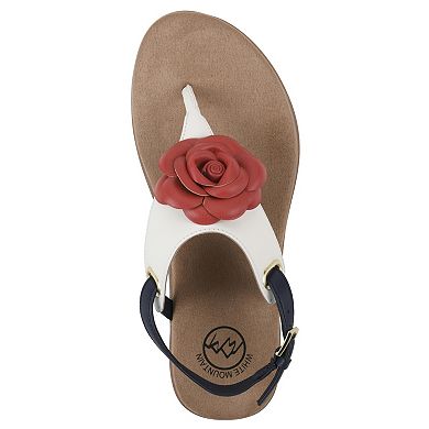 White Mountain Lifey Women's Slingback Thong Sandals