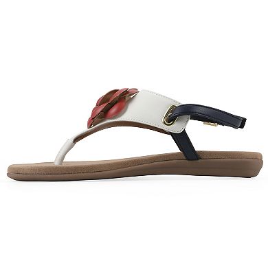 White Mountain Lifey Women's Slingback Thong Sandals