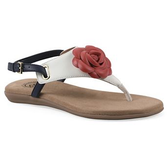White Mountain Lifey Women's Slingback Thong Sandals