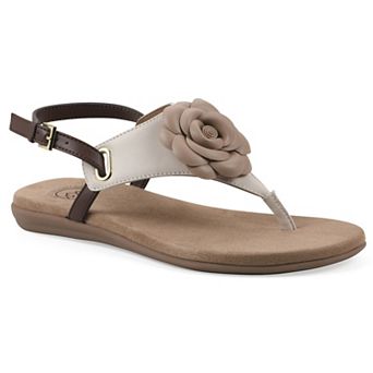 White Mountain Lifey Women's Slingback Thong Sandals
