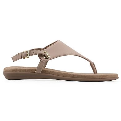 White Mountain Lifted Women's Slingback Thong Sandals