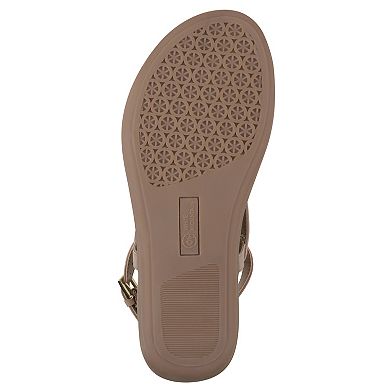 White Mountain Lifted Women's Slingback Thong Sandals
