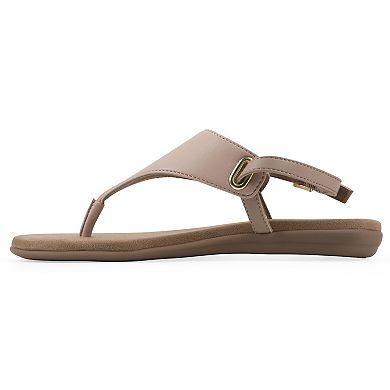 White Mountain Lifted Women's Slingback Thong Sandals