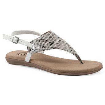 White Mountain Lifted Women's Slingback Thong Sandals