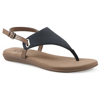White Mountain Lifted Women's Slingback Thong Sandals
