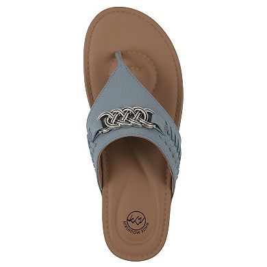 White Mountain Aladdin Women's Thong Sandals