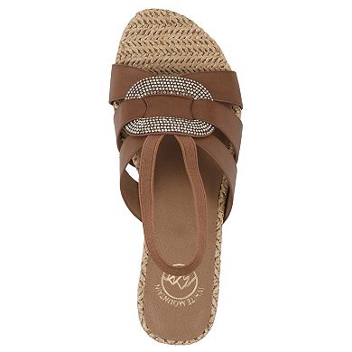 White Mountain Atavi Women's Wedge Sandals