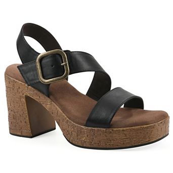 White Mountain Women's Barb Platform Sandals