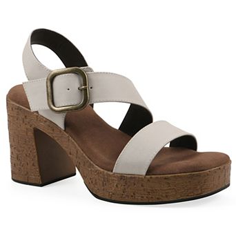 White Mountain Women's Barb Platform Sandals