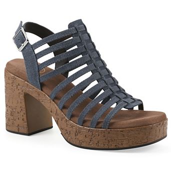 White Mountain Women's Barbea Platform Wedge Sandals