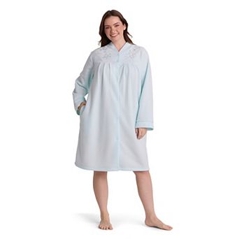 Plus Size Miss Elaine Essentials Brushed Back Terry Short Robe