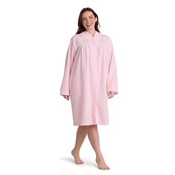 Plus Size Miss Elaine Essentials Brushed Back Terry Short Robe
