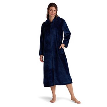 Petite Miss Elaine Essentials French Fleece Long Robe