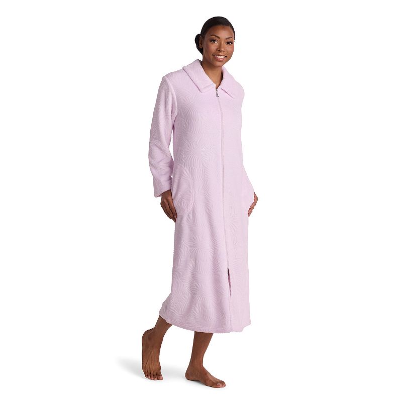 Women's Miss Elaine Essentials French Fleece Long Robe