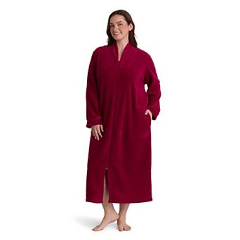Plus Size Miss Elaine Essentials Micro Fleece Long Robe