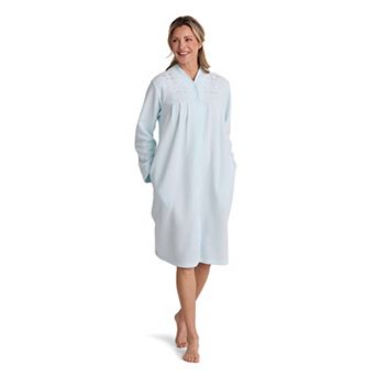Women's Miss Elaine Essentials Brushed Back Terry Short Snap Robe