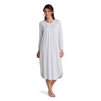 Petite Miss Elaine Essentials Honeycomb Long Nightgown