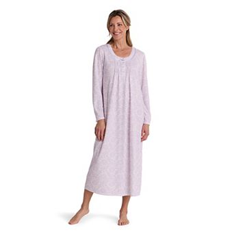 Petite Miss Elaine Essentials Honeycomb Long Nightgown