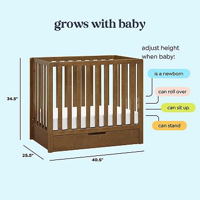 Carter's by DaVinci Colby 4-in-1 Convertible Mini Crib with Trundle