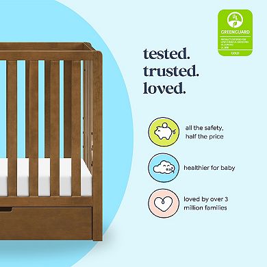 Carter's by DaVinci Colby 4-in-1 Convertible Mini Crib with Trundle