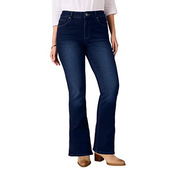 Woman Within Plus Size Bootcut Clean Jeans