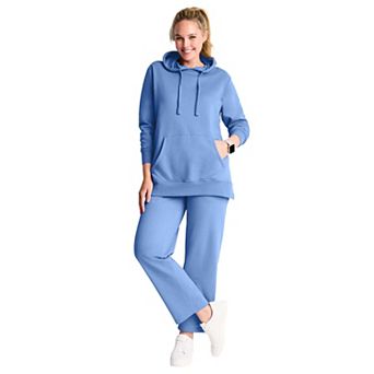 Woman Within Plus Size Fleece Hoodie Pocket Sweatshirt