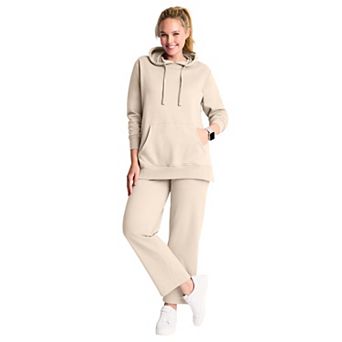 Woman Within Plus Size Fleece Hoodie Pocket Sweatshirt