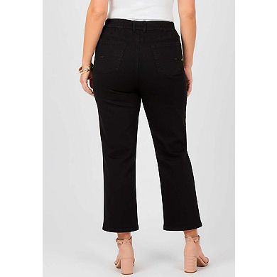 Catherines Women's Plus Size Right Fit Curvy Jean Capri