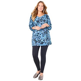 Catherines Women's Plus Size Suprema Patch Pocket Tunic