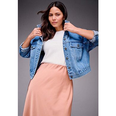 Avenue Women's Plus Size Maxi Slip Skirt