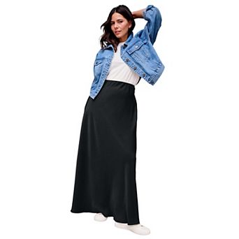 Avenue Women's Plus Size Maxi Slip Skirt