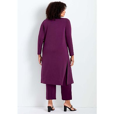 Avenue Women's Plus Size Duster Cardigan