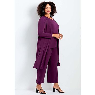 Avenue Women's Plus Size Duster Cardigan