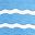 Azure Blue White Wave