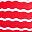Vivid Red White Wave