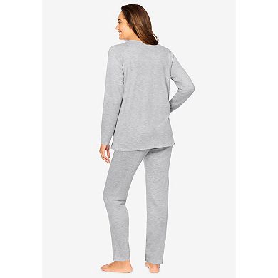 Dreams & Co. Plus Size 3-Piece Pajama Set