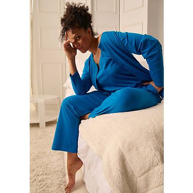 Dreams & Co. Plus Size 3-Piece Pajama Set