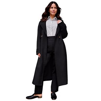 Avenue Women's Plus Size Belted Trench Coat