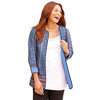 Catherines Women's Plus Size Reversible Quilted Jacket
